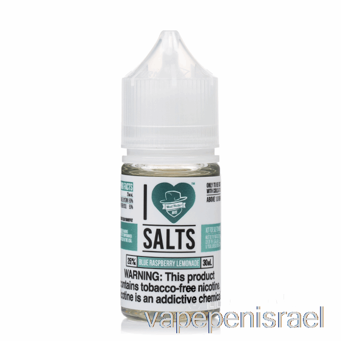 לימונדת פטל כחול חד פעמי Vape ישראל - אני אוהב מלחים - 30 מ"ל 25 מ"ג